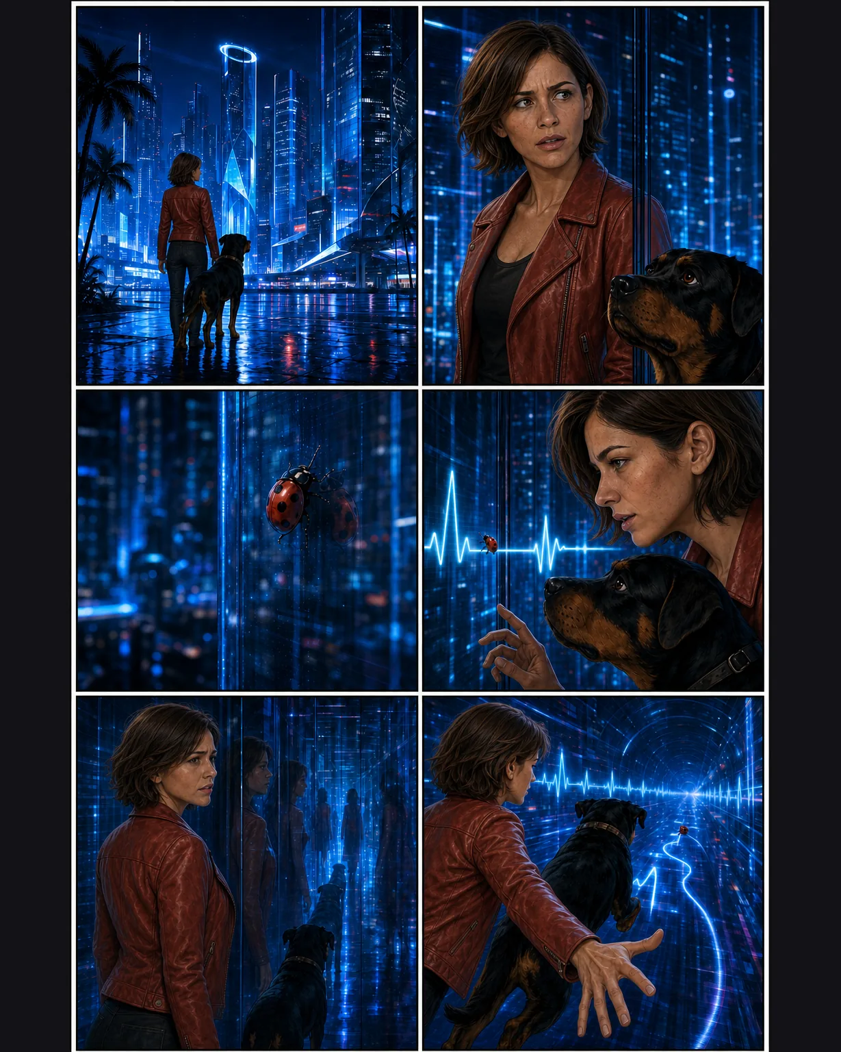 Feel The Neon Heartbeat comic preview for D22